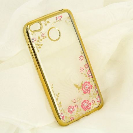 Чехол для сотового телефона GOSSO CASES для Xiaomi Redmi 4x со стразами, 185911, золотой