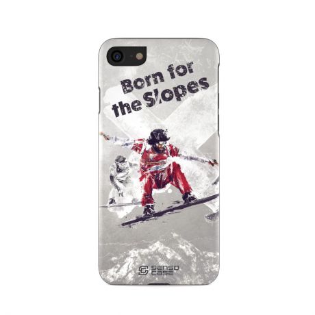 Чехол для сотового телефона SensoCase iPhone 7/8 "Сноубординг", SC-IP7-snowboarding + защитное стекло в подарок, 100041