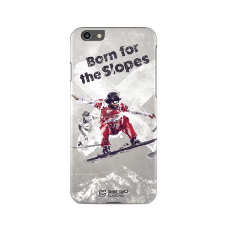 Чехол для сотового телефона SensoCase iPhone 6/6s "Сноубординг", SC-IP6-snowboarding + защитное стекло в подарок, 100039