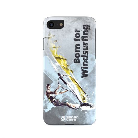 Чехол для сотового телефона SensoCase iPhone 7/8 "Вейкбординг" , SC-IP7-windsurfing + защитное стекло в подарок, 100077