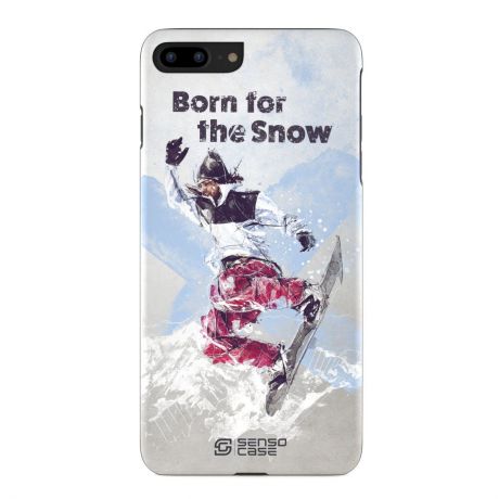 Чехол для сотового телефона SensoCase iPhone7/8/ Plus "Сноубординг", SC-IP7P-snowboarding2 + защитное стекло в подарок, 100134