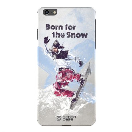 Чехол для сотового телефона SensoCase iPhone 6/6s Plus "Сноубординг", SC-IP6P-snowboarding2 + защитное стекло в подарок, 100132