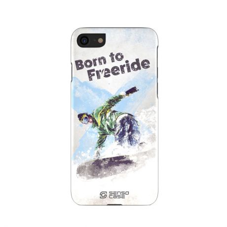 Чехол для сотового телефона SensoCase iPhone 7/8 "Сноубординг", SC-IP7-snowboarding3 + защитное стекло в подарок, 100137