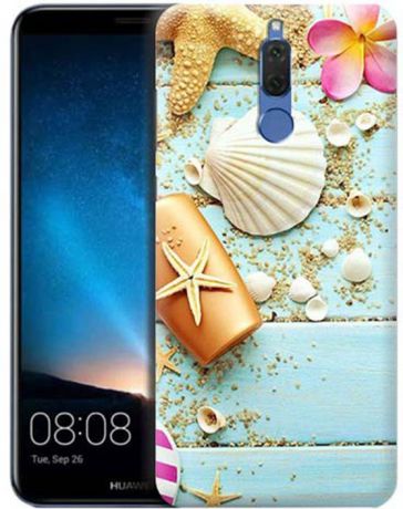 Чехол для сотового телефона GOSSO CASES для Huawei Nova 2i с принтом, 183405, голубой