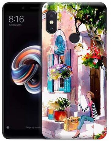 Чехол для сотового телефона GOSSO CASES для Xiaomi Redmi Note 5 с принтом, 183527, розовый
