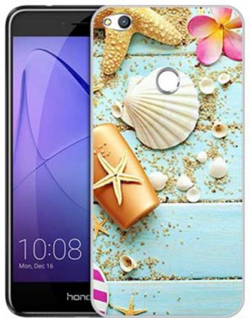 Чехол для сотового телефона GOSSO CASES для Huawei Honor 8 Lite / P8 Lite (2017) с принтом, 187920, голубой