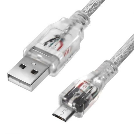 Кабель Greenconnec 1.8m USB 2.0, AM/microB 5pin, 28/28 AWG, GCR-UA2MCB2-BB2S