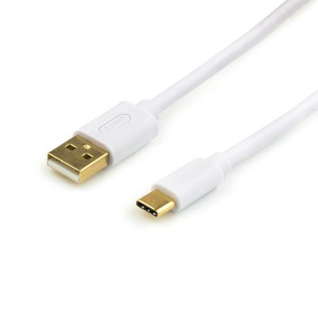 Кабель ATcom Premium Type-C - USB,с поддержой Quick Charge, медный, блистер, белый