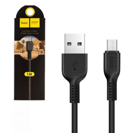 Кабель Hoco для зарядки iPhone Hoco X20 Micro Cable черный 1m, HC-3013