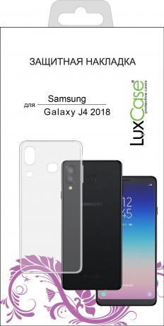 Чехол для сотового телефона Luxcase Samsung Galaxy J4 2018, 60062, прозрачный