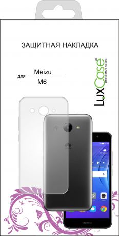 Чехол для сотового телефона Luxcase Meizu M6, 60054, прозрачный