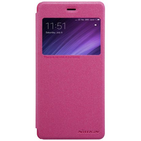 Чехол для сотового телефона Nillkin Книжка Nillkin Redmi 4x Pink (с окном) , 123057-2, розовый