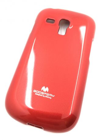 Чехол для сотового телефона Goospery Samsung S3 mini Накладка "Mercury" Jelly Case ламинированный силикон, красный