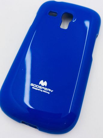 Чехол для сотового телефона Goospery Samsung S3 mini Накладка "Mercury" Jelly Case ламинированный силикон, синий