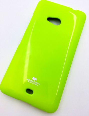 Чехол для сотового телефона Goospery Microsoft Lumia 540 Накладка "Mercury" Jelly Case ламинированный силикон, зеленый