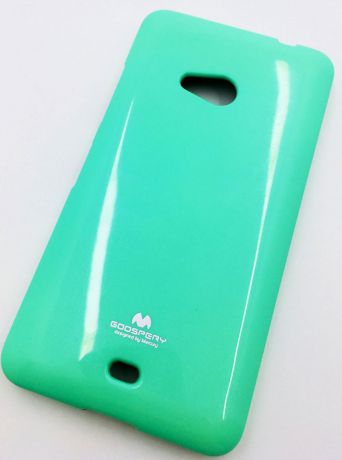 Чехол для сотового телефона Goospery Microsoft Lumia 540 Накладка "Mercury" Jelly Case ламинированный силикон, бирюзовый