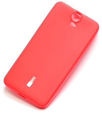 Чехол для сотового телефона Cherry HTC ONE E9 plus Накладка резиновая с пленкой на экран, красный