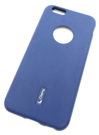 Чехол для сотового телефона Cherry Накладка резиновая с пленкой на экран iPhone 6/6S, синий