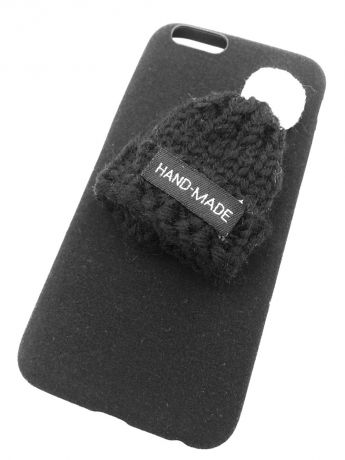 Чехол для сотового телефона Мобильная мода iPhone 7 Накладка с вязанной шапочкой6554, черный