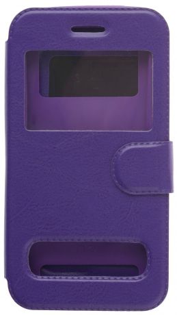 Чехол для сотового телефона skinBOX Silicone Sticker 5", 4660041408485, фиолетовый