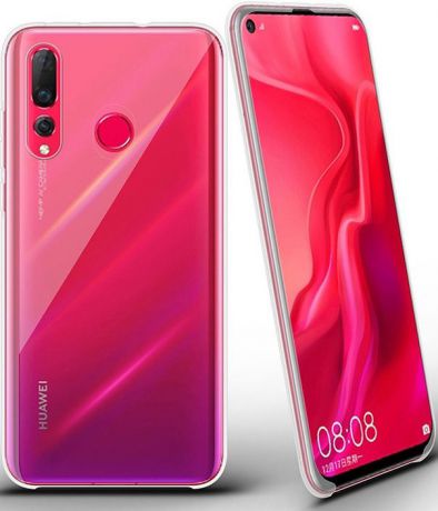 Чехол для сотового телефона GOSSO CASES для Huawei Nova 4 ClearView, 201926, прозрачный