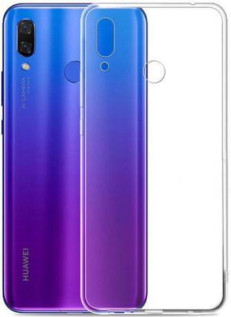Чехол для сотового телефона GOSSO CASES для Huawei P Smart (2019) ClearView, 201924, прозрачный