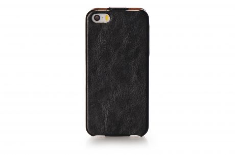 Чехол для сотового телефона Gurdini Eco кожа для Apple iPhone 5/5S/SE, черный