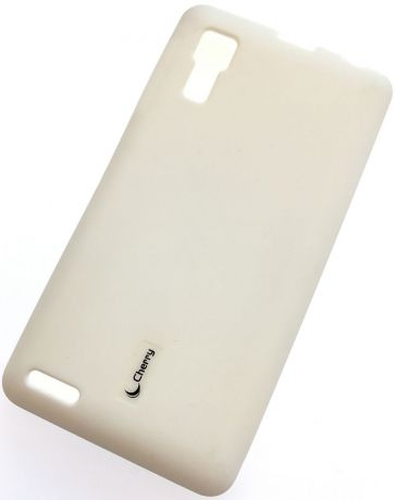 Чехол для сотового телефона Cherry Lenovo P780 Накладка резиновая с пленкой на экран, белый