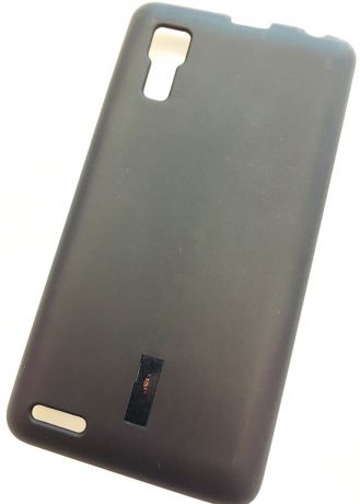 Чехол для сотового телефона Cherry Lenovo P780 Накладка резиновая с пленкой на экран, черный