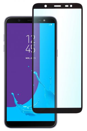 Защитное стекло Skinbox 1 side full screen для Galaxy J8 (2018), 4660041405859. черный