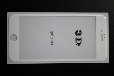 Защитное стекло Onext для телефона Apple iPhone 6/6S Plus 3D белое