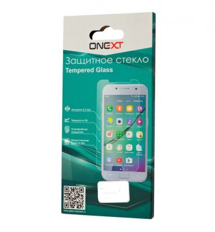 Защитное стекло Onext для телефона Samsung Galaxy J3 2017, 641-41439, с рамкой, черный