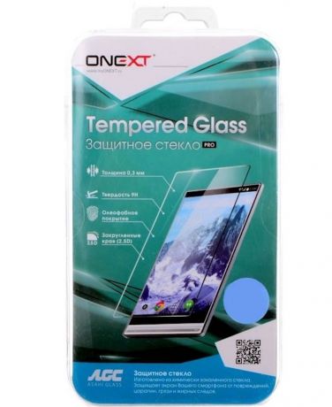Защитное стекло Onext для Meizu M5c, 641-41455, с рамкой, черный
