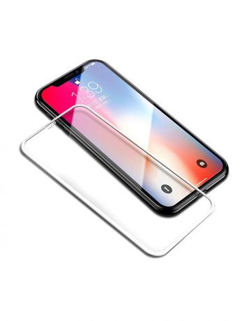 Защитное стекло 5D Glfss shield iPhone X/XS, IPXwh, белый
