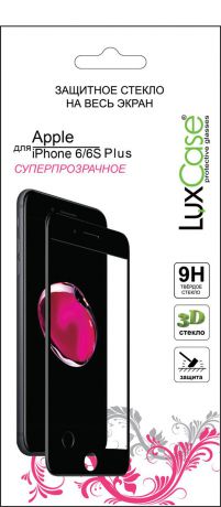 LuxCase защитное 3D стекло для Apple iPhone 6/6S Plus, Black