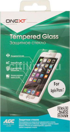 Защитное стекло Onext для Apple iPhone 7 3D, 641-41158, белый