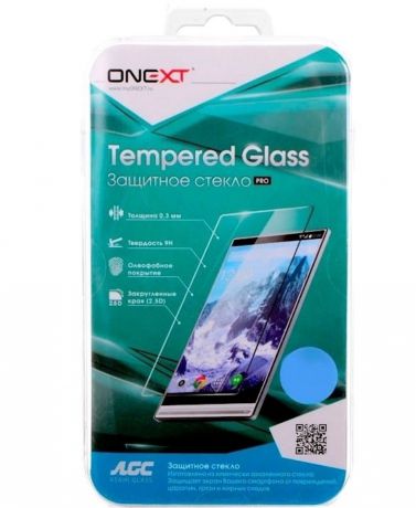 Защитное стекло Onext для телефона Xiaomi Redmi 5A, 641-41773, с рамкой, белый