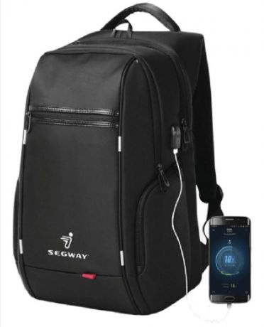 Рюкзак для ноутбука Ninebot by Segway 15.6"USB Laptop Backpack, K9004W-A, черный