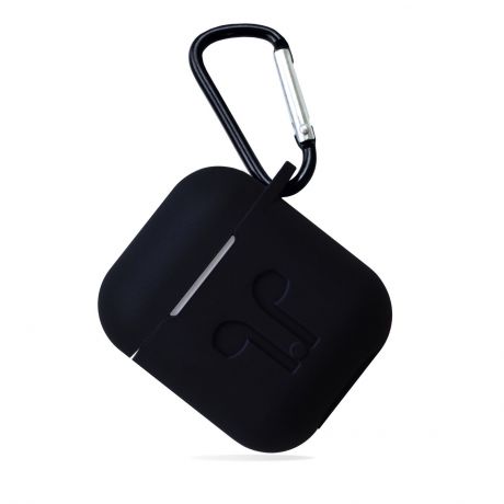 Чехол для наушников Gurdini силиконовый Soft Touch 906247 для Apple Airpods, черный