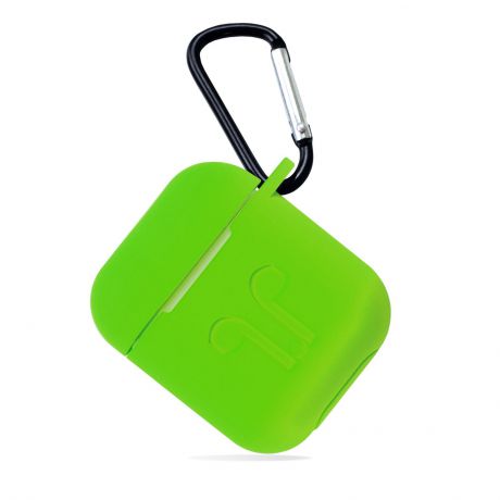 Чехол для наушников Gurdini силиконовый Soft Touch 906665 для Apple Airpods, зеленый