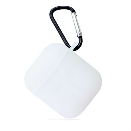 Чехол для наушников Gurdini силиконовый Soft Touch 906743 для Apple Airpods, слоновая кость, прозрачный