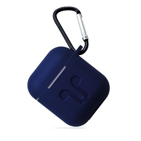 Чехол для наушников Gurdini силиконовый Soft Touch 906380 для Apple Airpods, темно-синий