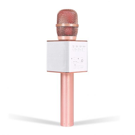 Караоке-микрофон Karaoke Boom KB-Q7RU, цвет розовый