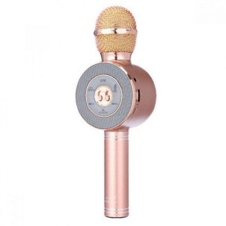 Микрофон wster Беспроводной Караоке ws-668 розовый, розовый