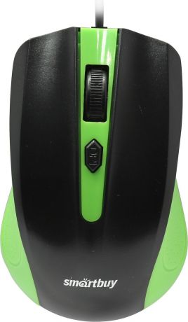 Мышь Smartbuy SBM-352 GK USB проводная, 134565701900, черный, зеленый