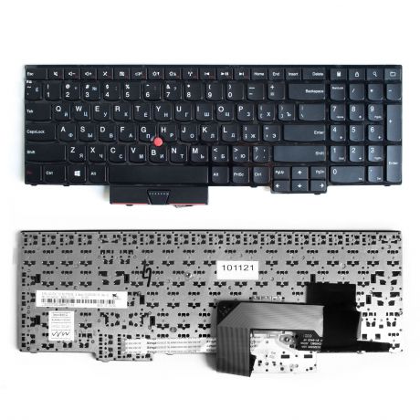 Клавиатура TopOn Lenovo ThinkPad Edge E530, E530C, E535 Series. Плоский Enter. С черной рамкой. PN: 0C01700, 39F0DG., KB-101121, черный