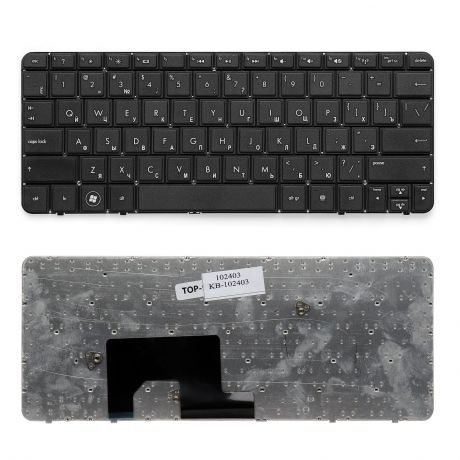 Клавиатура TopOn HP Mini 1103, 110-3000, 110-3500, 110-3600 Series. Плоский Enter. Без рамки. PN: NM1, NM3, SN5103., KB-102403, черный