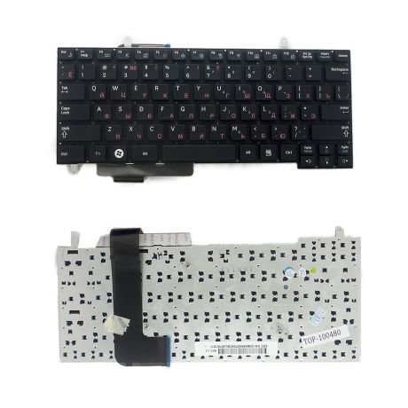 Клавиатура TopOn Samsung N210, N220 Series. Плоский Enter. Без рамки. PN: V114060AS1, CNBA5902706AB., TOP-100480, черный