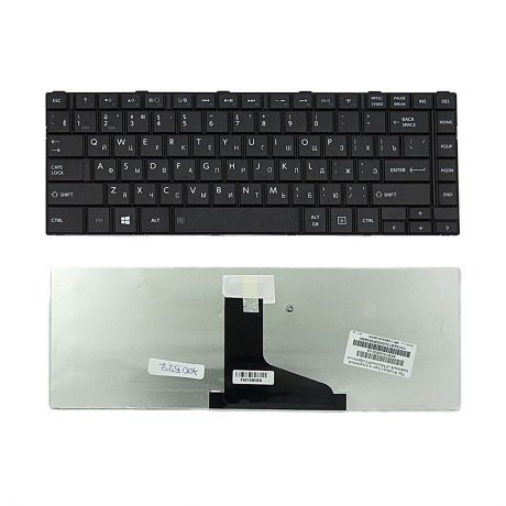 Клавиатура TopOn Toshiba Satellite L800, L830, M800, M805, M840 Series. Плоский Enter. Без рамки. PN: 9Z.N7SSQ.10R, AEBY3700120., TOP-100522, черный