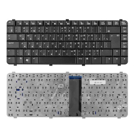 Клавиатура TopOn HP Compaq 511, 515, 516, 610, 615, 6530s, 6531s, 6535s Series. Г-образный Enter. Без рамки. PN: 537583-001, NSK-HFM01, TOP-69743, черный